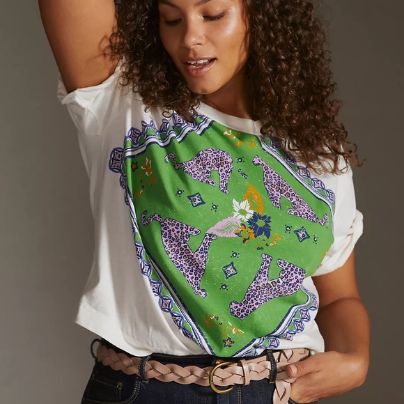 Maeve Structured Cropped Tee - Picture 4 of 4